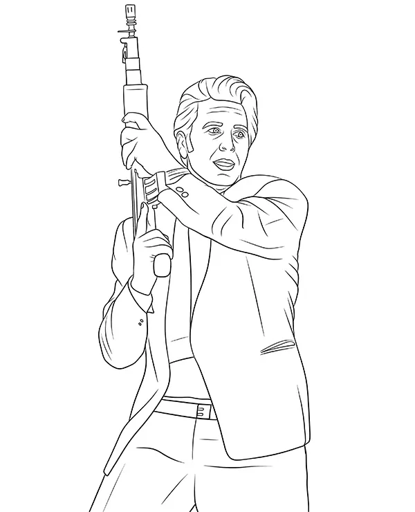 Al Pacino karabin kolorowanka ojciec chrzestny