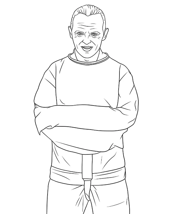 Anthony Hopkins kolorowanka milczenie owiec