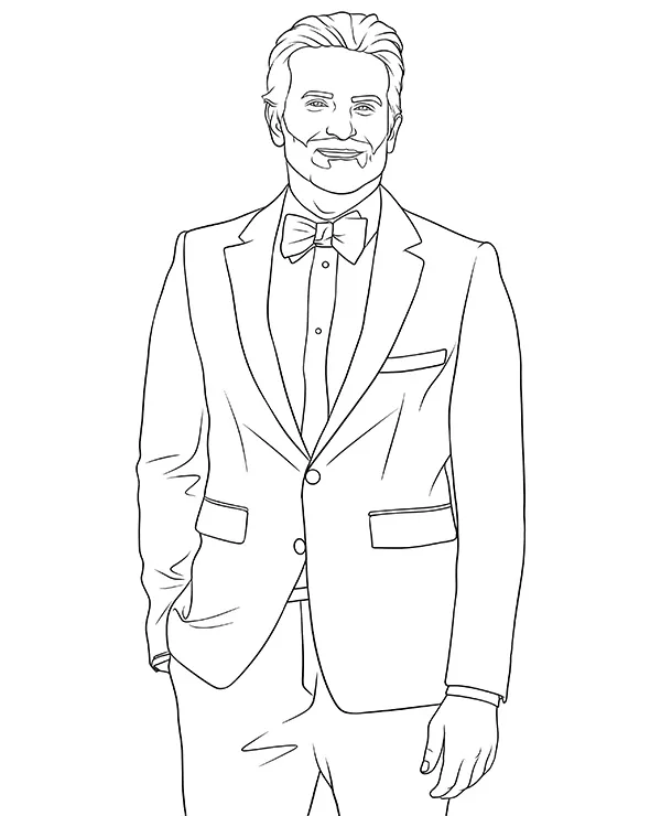 Bradley Cooper kolorowanka aktor