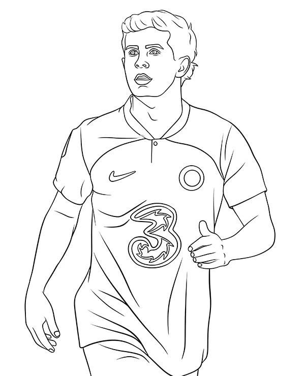 Christian Pulisic kolorowanka pilkarz