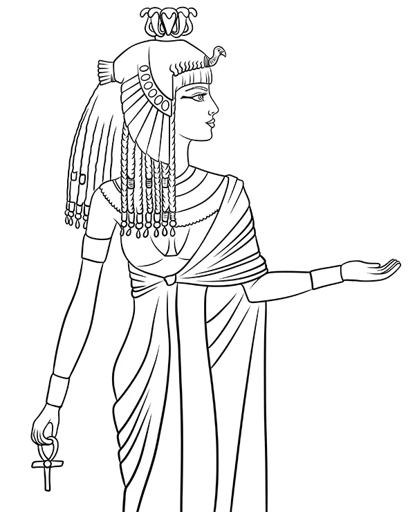 Cleopatra kolorowanka do druku