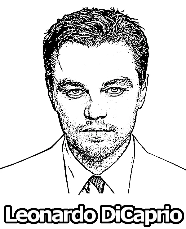 DiCaprio kolorowanka