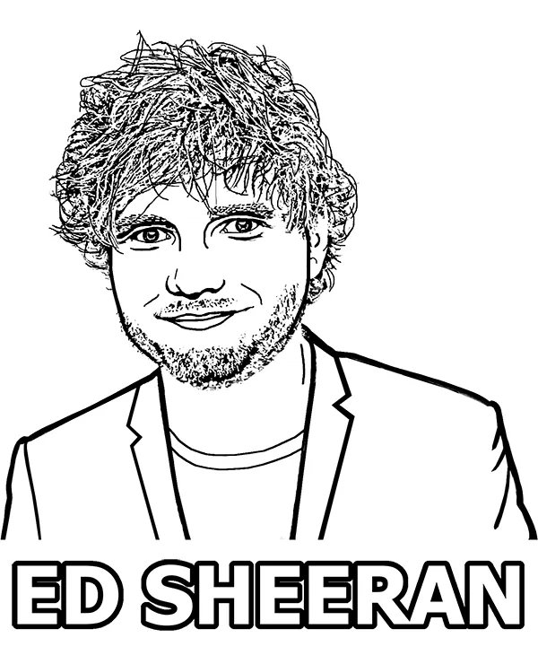Ed Sheeran kolorowanka