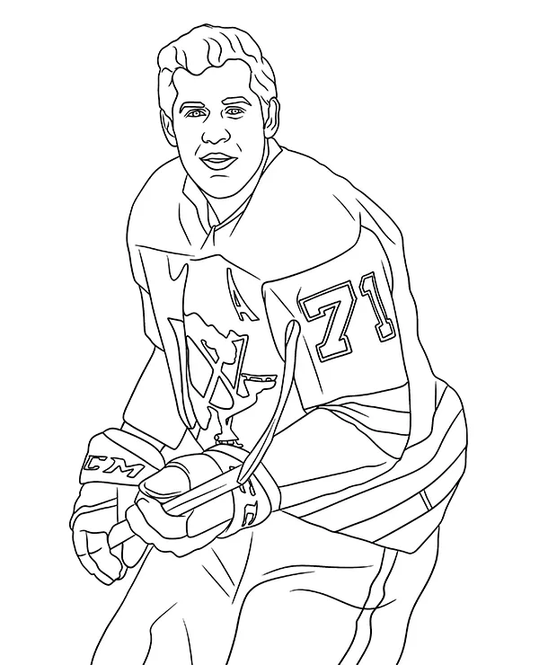 Evgeni Malkin kolorowanka NHL