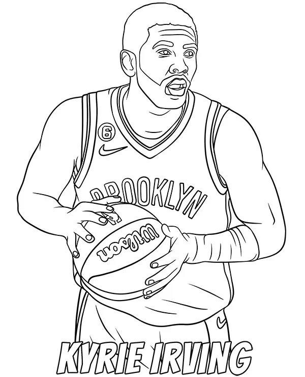 Kyrie Irving kolorowanka koszykarz
