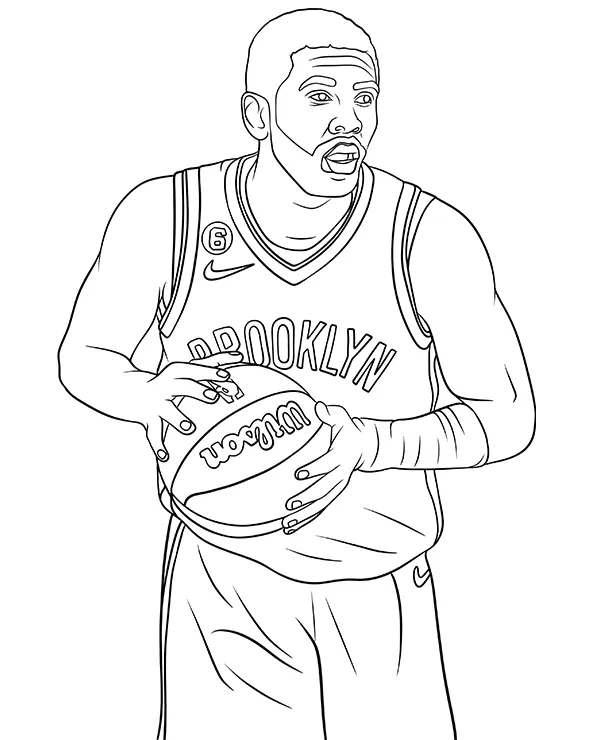 Kyrie Irving kolorowanka nba
