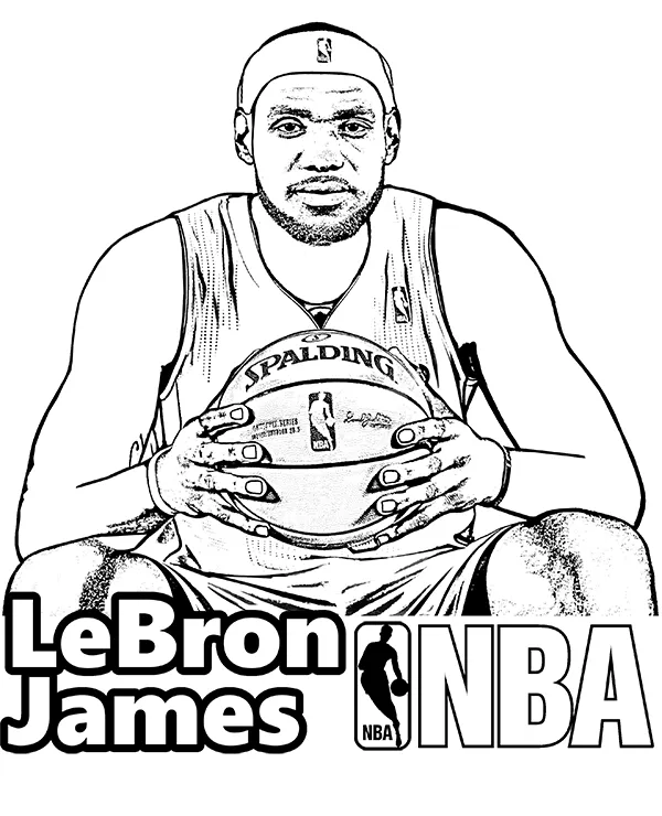 LeBron james kolorowanka