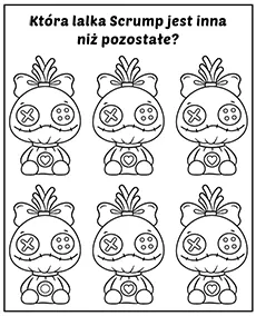Lilo i Stitch zadanie ktora scrump nie pasuje