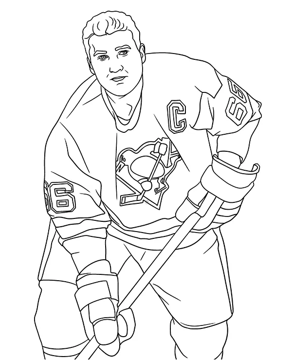 Mario Lemieux kolorowanka NHL