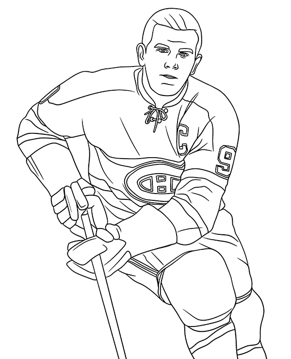 Maurice Richard kolorowanka NHL
