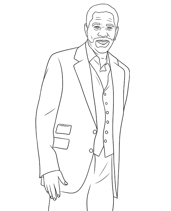 Morgan Freeman kolorowanka aktor