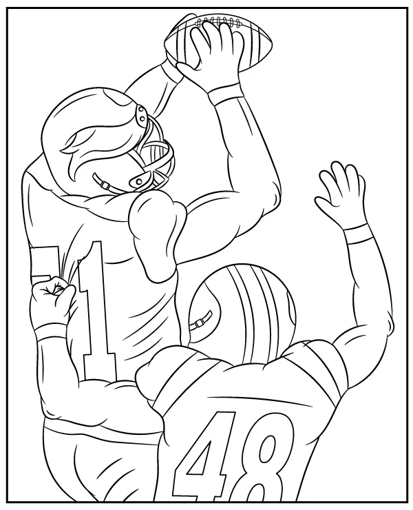 NFL futbolisci kolorowanka