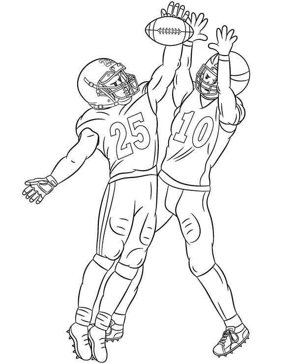 NFL zawodnicy kolorowanka