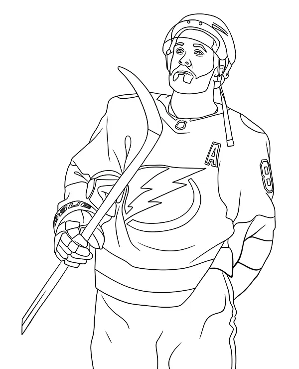 Nikita Kucherov kolorowanka NHL