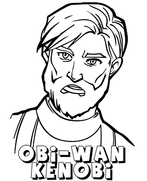 Obi Wan Kenobi kolorowanka