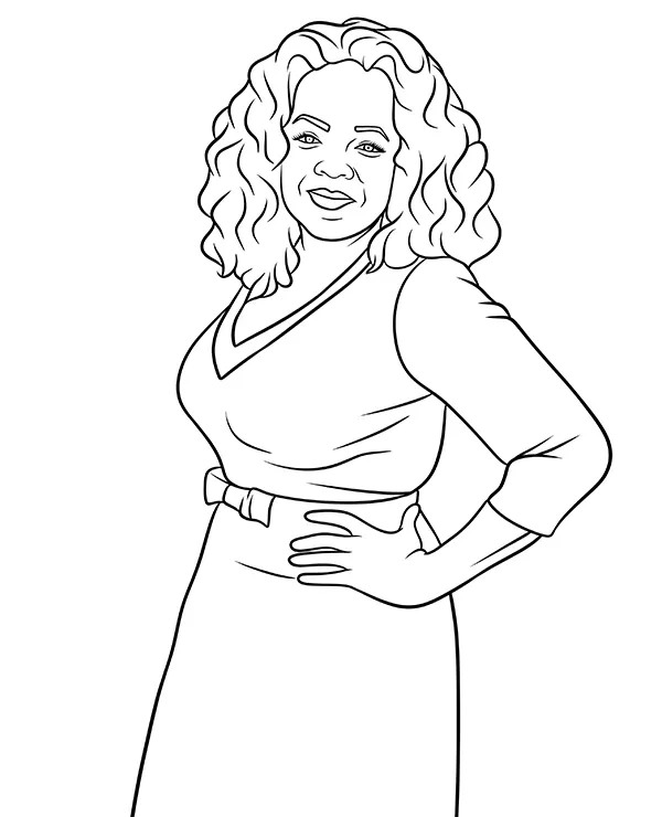 Oprah Winfrey kolorowanka