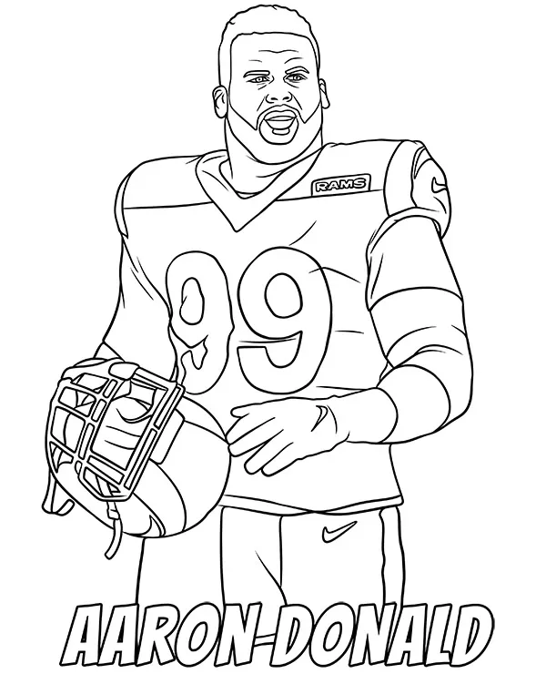 aaron donald kolorowanka nfl