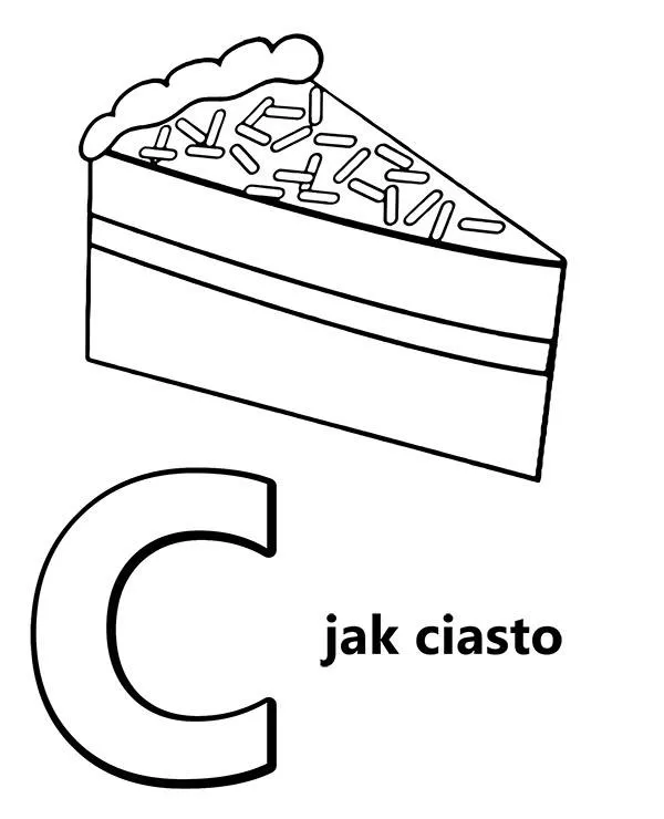 alfabet c jak ciasto
