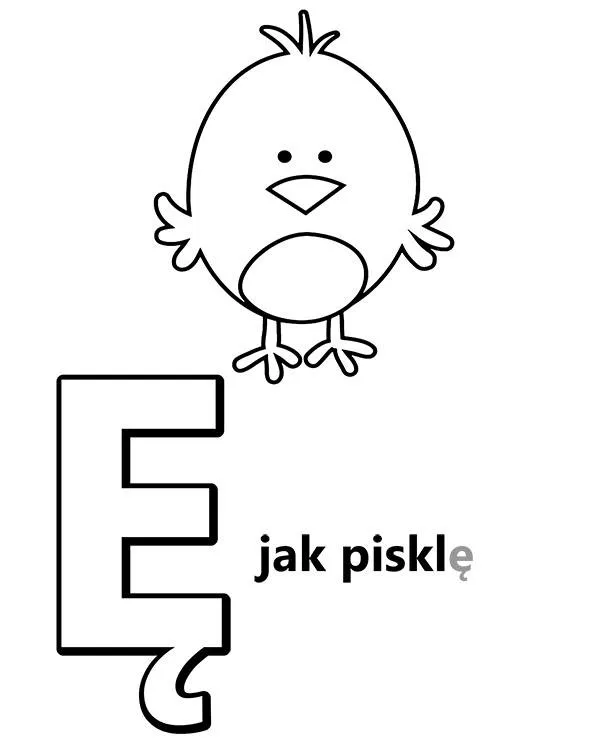alfabet e jak piskle
