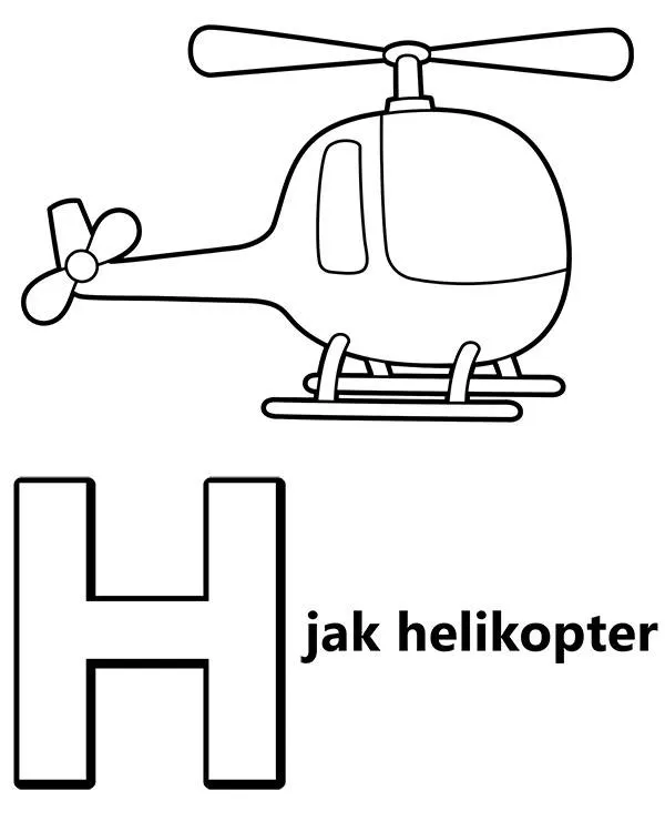 alfabet h jak helikopter