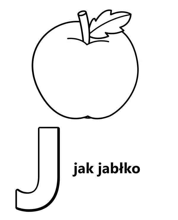 alfabet j jak jablko