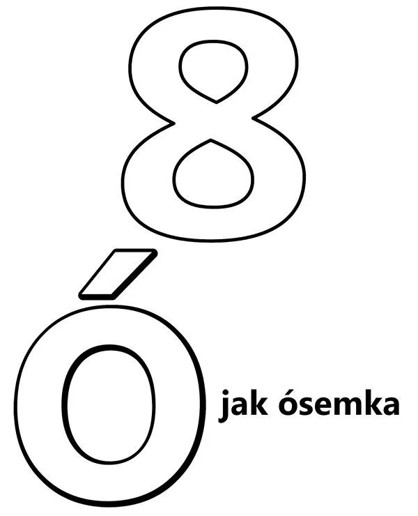 alfabet o jak osemka