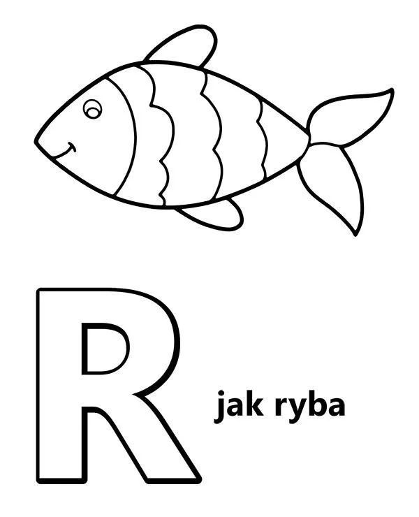 alfabet r jak ryba
