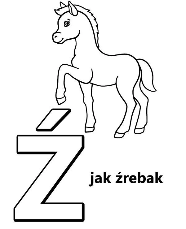 alfabet z jak zrebak
