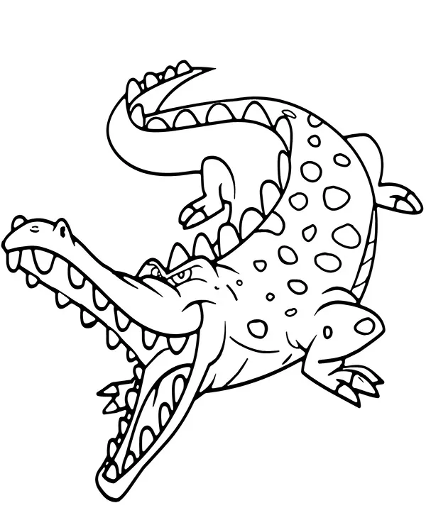 aligator kolorowanka zwierzeta ameryki poludniowej