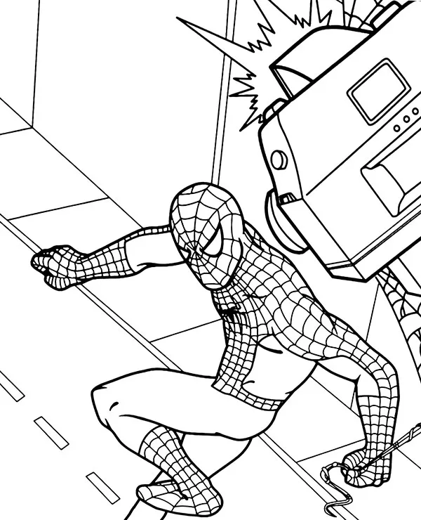 amazing spiderman kolorowanka z komiksu