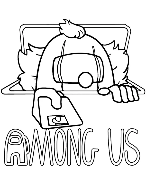 among us kolorowanka do druku
