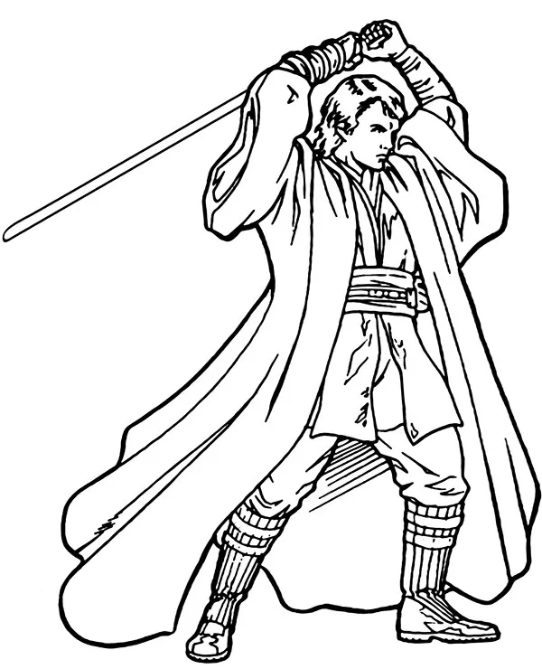 anakin skywalker kolorowanki gwiezdne wojny