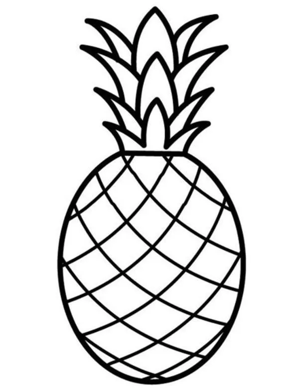 ananas kolorowanka do druku