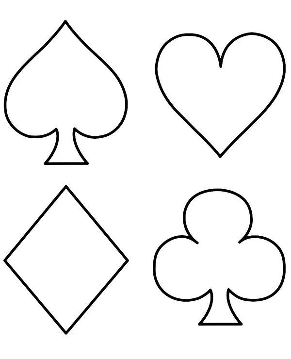 andrzejki kolorowanka karty symbole