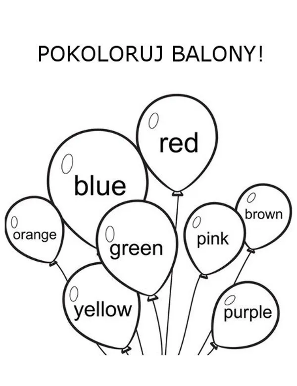 angielski kolorowanka 7