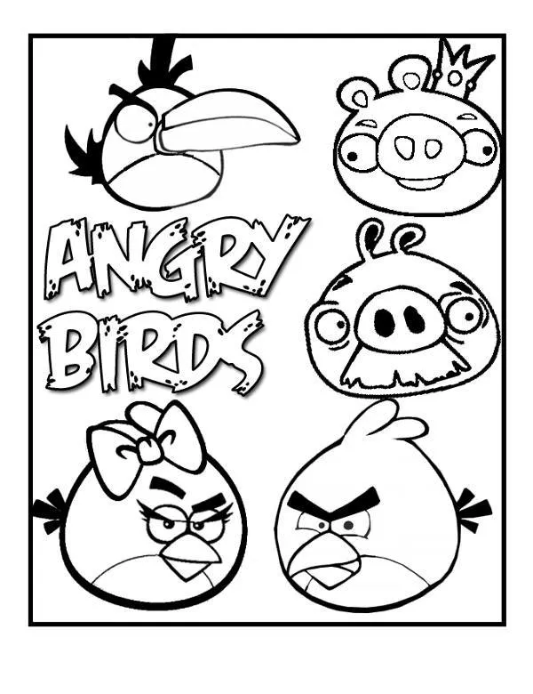 angry bird kolorowanki