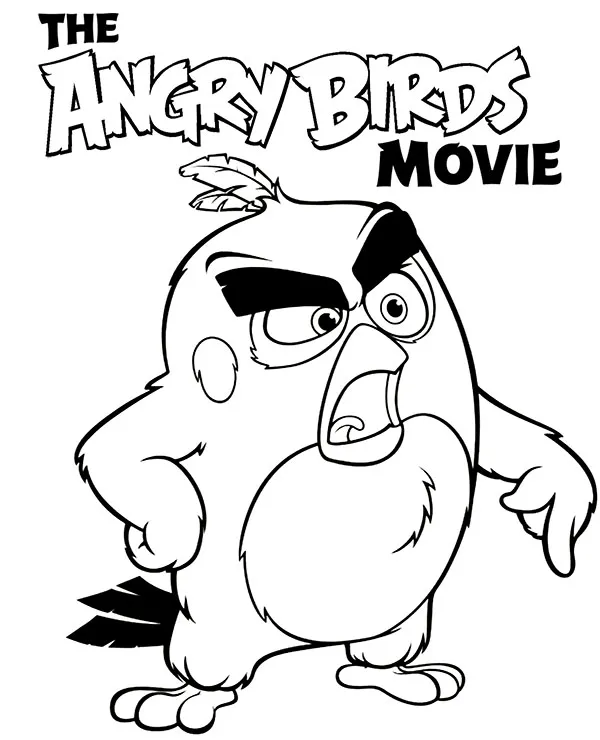 angry birds film kolorowanka