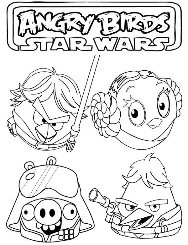 angry birds star wars kolorowanka do druku