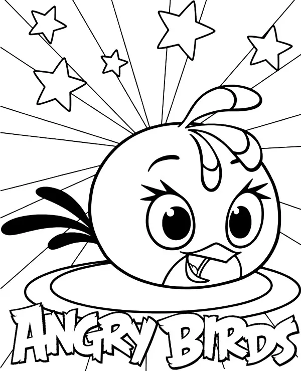 angry birds stella kolorowanka do wydruku
