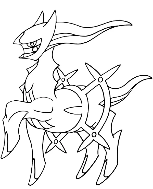arceus kolorowanki pokemon