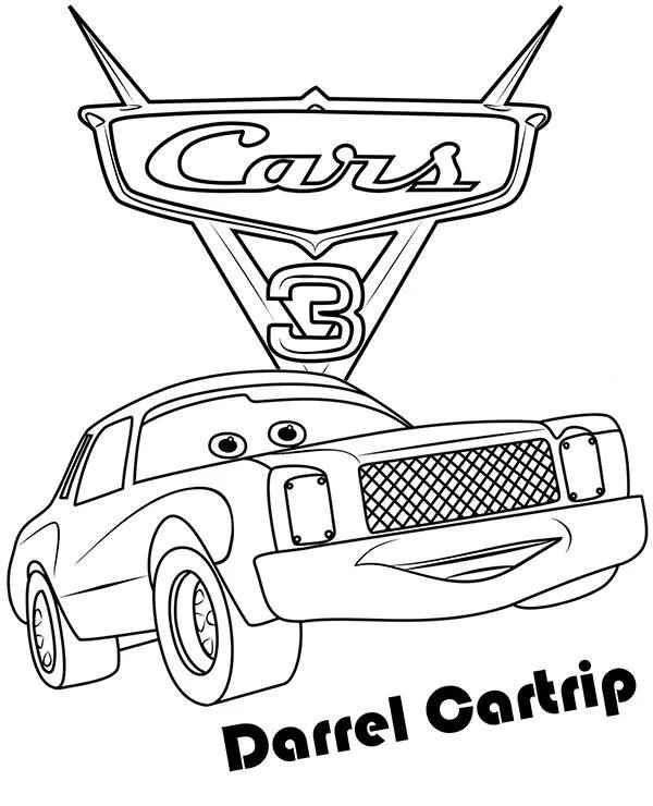 auta darrell cartrip kolorowanka
