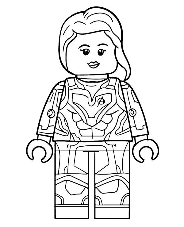 avengers malowanki lego czarna wdowa