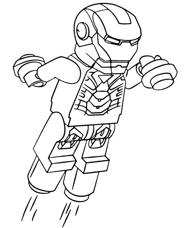 avengers malowanki lego iron man