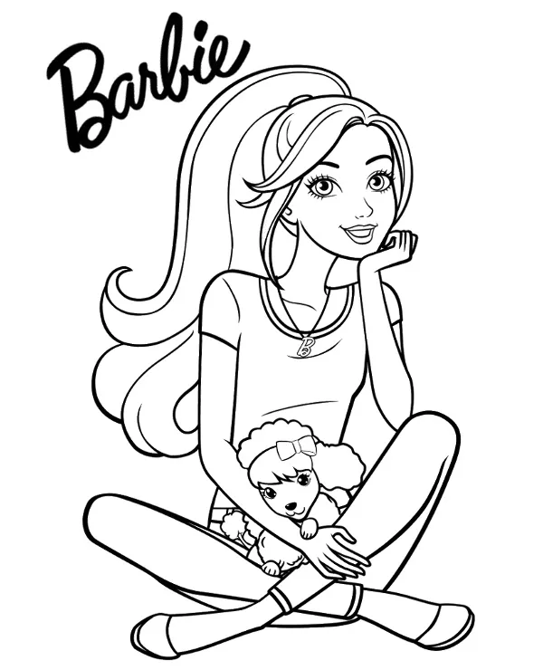 barbie malowanka dla dzieci 21
