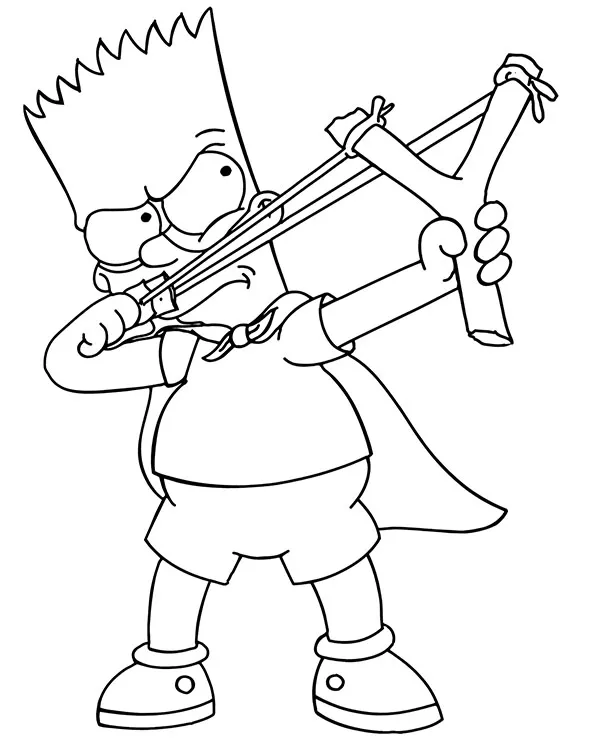 bart z proca kolorowanka do wydruku