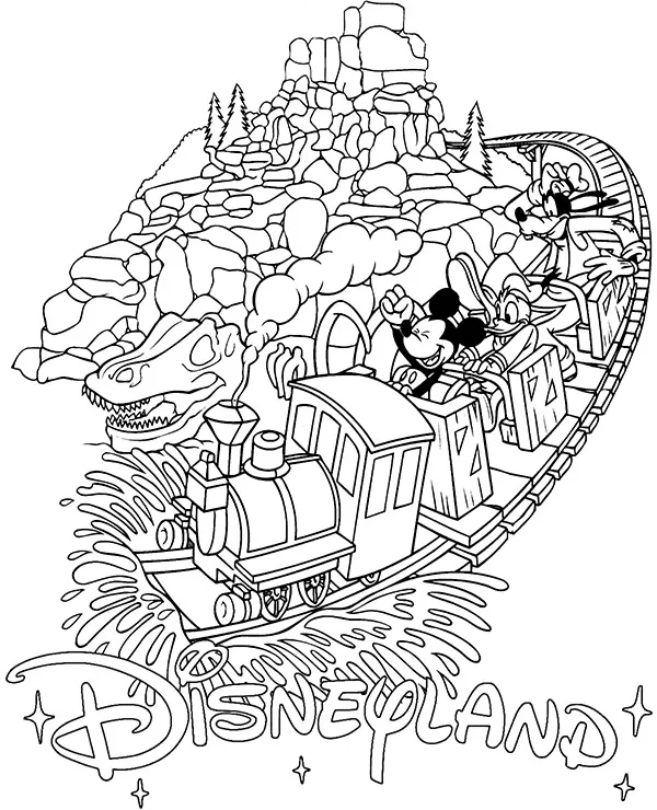 big thunder kolorowanka disneyland
