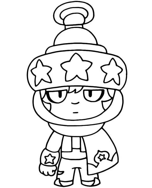 brawl stars kolorowanka lantern sandy