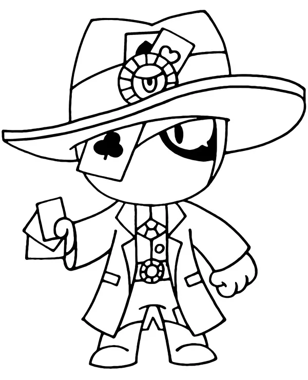 brawl stars kolorowanka misfortune tara