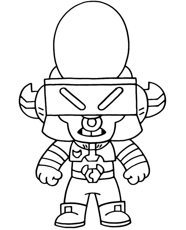 brawl stars kolorowanka space ox bully