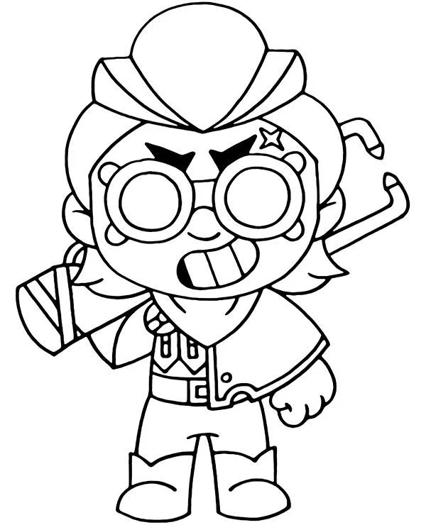 brawl stars kolorowanki z belle